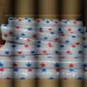 Junkin 72 Pcs 4th of July Glow Sticks Bulk 15.8" Red White Blue Foam Independence Day LED Glow Sticks with 3 Flashing Mode Star Pattern Patriotic Light for Memorial Day Birthday Party