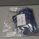 TICTICMIMI Women's V Neck Ruffle Short Sleeve Tops Summer Casual T Shirts (Blue)