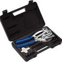 Neiko 02612A Hand Held Power Punch and Sheet Metal Hole Punch Kit, Cr-V 3/32" x 9/32"