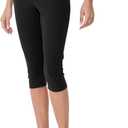 Jockey Women's Cotton Stretch Judo Legging (Medium, Black)