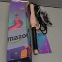 MiroPure Automatic Curling Iron, 1 Inch Ionic Hair Curler, Self Rotating Curling Wand with Longer Barrel for Waves and Curls, Unique Button to Enable/Distable Rotation, Get Rid of Accidentally Hit (Pink)