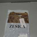 ZESICA Women's Summer Mesh Floral Short Sleeve Fitted Tops | Crewneck, Asymmetrical Hem, Ruched Waist, 2026 Fashion Going Out Tee Shirts, Casual Party Date Night Blouses, Y2K Clothes (Brown, S)