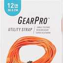 Nite Ize, Inc. USL24-31-R3 Nite IZE GearPro Secure Tarps, Hoses, Skis, Lumber, 80 lb. Load Limit, 24 inch, Black Utility Strap, 24" Stap, Bright Orange