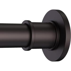 BRIOFOX Industrial Shower Curtain Rod - Rustproof Non-Slip 43-72 Inch Stainless Steel Tension Curtain Rod for Window or Bathroom, Bronze