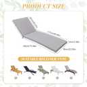 Outdoor Chaise Lounge Chair Cushion 76 x 22.8 x 2.4 Inches Waterproof Replacement Cushions for Outdoor Patio Furniture Pool Lounge