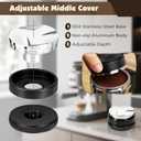 8 PCS Espresso Accessories Kit,51mm Espresso Tamper Tools,WDT Tool Espresso,Espresso Tamping Station, Distributor, Stirrer, Dosing Funnel,Puck Screen, Brush and Latte Art Pen