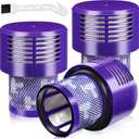 Funmit V10 Filters Replacement for Dyson V10 Cyclone Series, V10 Absolute, V10 Animal, V10 Total Clean, V10 Motorhead, SV12 Vacuum Cleaner, Replaces Part # 969082-01, 3 Pack