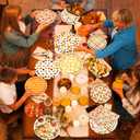 Guzbewu Fall Birthday Party Decorations Tableware,Fall Plates and Napkins Pumpkins Fall Leaves Paper Plates Dinnerware for Autumn Party Supplies Thanksgiving Decorations