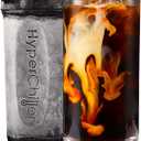 HyperChiller HC2 Patented Iced Coffee/Beverage Cooler, NEW, IMPROVED,STRONGER AND MORE DURABLE! Ready in One Minute, Reusable for Iced Tea, Wine, Spirits, Alcohol, Juice, 12.5 Oz, Black