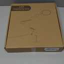 Coyeth 10X Magnifying Glass with Light and Clamp, Real Glass Stand Lighted Magnifier, 5 Color Modes Stepless Dimmable LED Desk Lamp Hands Free for Crafts Hobby Reading Painting Sewing Close Work (Black)