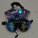 Swim Goggles, Frameless Wide View Swimming Goggles, Anti-Fog Anti-UV No Leaking Pool Goggles for Men Women Adult