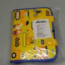 Esjay Toddler Busy Board Montessori Toys for Boys Girls, Sensory Book Educational Activities for Learning Fine Motor Skills, Birthday Gifts for Toddlers, Travel Toys for Airplane Car, Yellow Truck