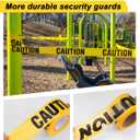 Dynta Caution Tape Yellow 5-Pack 3 Inch x 1000 Feet Caution Tape Roll Strong for Halloween Decorations, Party, Work-Site