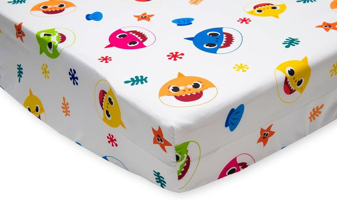 Baby Shark Musical Warm, Plush, Throw Blanket That Plays The Baby Shark Theme Song - Extra Cozy and Comfy for Your Toddler (2 Piece Set)