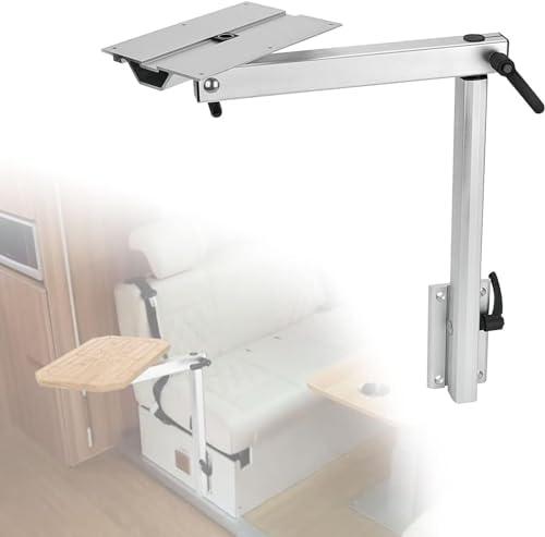 Removable Table Bracket Mount RV Accessories Detachable Height Adjustable Aluminum 360 Degree Rotation for Yachts RV Motorhome