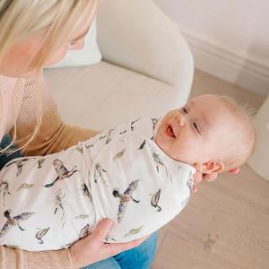 Mallard Duck Baby Stuff Newborn Baby Swaddle Blanket Wrap Blanket Soft with Beanie Hat Sets Gifts for Infant Boys Girls