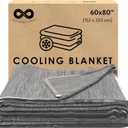Everlasting Comfort Cooling Blanket for Hot Sleepers - Soft, Lightweight & Breathable Throw Blanket with Easy to Clean Material - Luxury Throws for Hot Flashes & Night Sweats (60"x80")