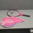 AMA SPORT Kids Tennis Racket for Junior Toddlers Starter Kit 17-25" Tennis Racquet for Girls and Boys with 420D Nylon Shoulder Strap Bag (23 inch, Graffiti Pink)