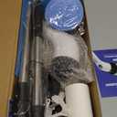 Electric Spin Scrubber Upgraded Battery with Extra-Long Runtime, IPX7 Waterproof Power Cleaner with 7 Brush Heads, 2 Speeds Adjustable Long Handle for Bathroom, Floor, Shower, Tile & Kitchen Cleaning (White)