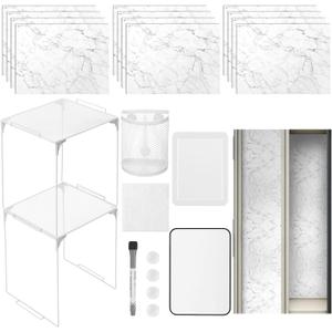 Tinideya 23 Pcs Back to School Magnetic Locker Organizer Accessories,White