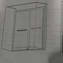 Shower Door 44-48" W x 72" H, Semi-Frameless Sliding Glass Shower Door, 1/4" (6mm) SGCC Tempered Glass Bathroom Sliding Door, Matte Black Finish, 304 Stainless Steel Hardware