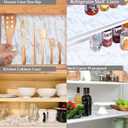 Shelf Liners for Kitchen Cabinets 20 Inch Wide X 20 Ft Non Adhesive Cabinet Drawer Liner Non Slip Waterproof Strong Grip Marble Closet Pantry Shelf Liner Cupboard Fridge Mat for Bathroom Drawer, 20"W x 240"L
