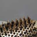 AIMIKE Round Hair Brush, Nano Thermal Ceramic & Ionic Tech, 2.1 Inch Barrel with Boar Bristles for Enhanced Texture, Golden, Hair Drying, Styling, Curling and Shine + 4 Free Clips