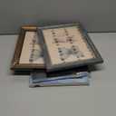 XUANLUO 8x10 Picture Frames Set of 4 Rustic Retro Photo Frame with HD Plastic Cover for Wall Mount and Tabletop Display Family Friends Wedding Gift (Mix Color-4pcs)