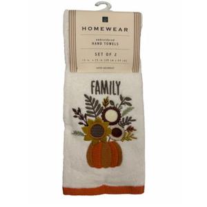 Homewear Hand Towels Set of 2 15" x 25"