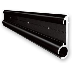 RV Awning Trim, Aluminum RV Insert Roof Trim, 51" Length Black Camper Trailer Awning Rail (2 Trim Pieces, Black)