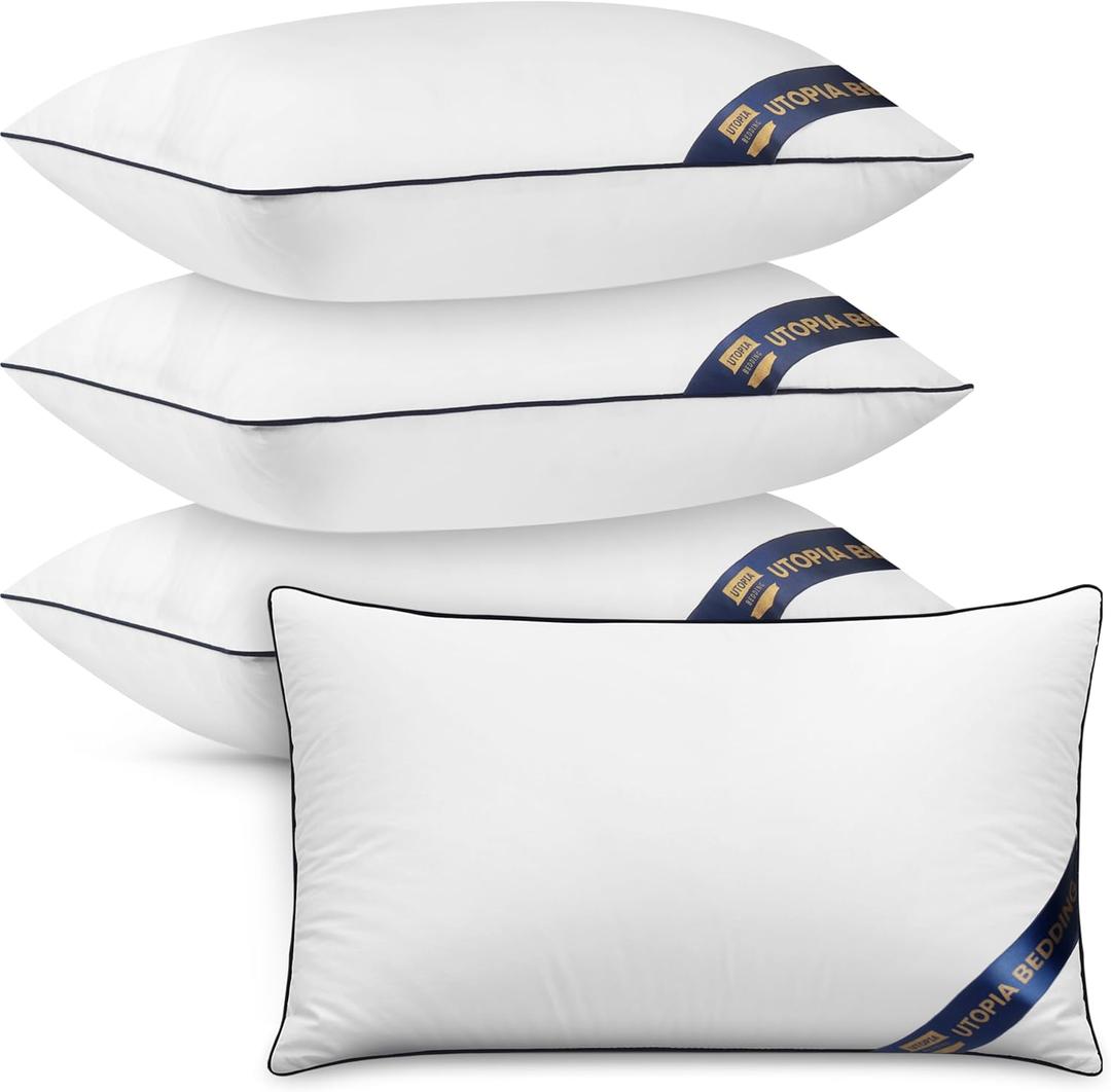Utopia Bedding Throw Pillow Inserts (Pack of 4, White), 12 x 20 Inches Decorative Indoor Pillows for Sofa, Bed, Couch, Cushion Sham Stuffer (12x20 Inch)