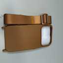 Case for iPhone 15 with Crossbody Lanyard Strap Adjustable Cover with Card Holder Shockproof Drop Protection Silicone Phone Case for iPhone 15 6.1"-Brown