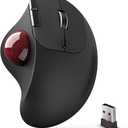 ECHTPower Trackball Mouse, Easy Thumb Control Ball Mouse, Precision and Smooth Tracking, Wireless Mouse Support 3 Device Connection(2.4G or BT), Rollerball Mouse for PC/Laptop/Mac/Windows