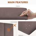 IFNOW Wall Mounted Headboard, Peel and Stick Panels, Dark Skin, King