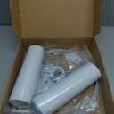 White Lamp Shades Set of 2, Drum Lampshades 13" Top x 13" Bottom x 10" High (Spider), Replacement Lamp Shades Natural Linen Hand Crafted for Table Lamps Floor Lamps Pendent Light, Assembly Required