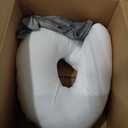 QUEEN ROSE Reading Pillow, Gaming Pillow for Lap, Sitting in Bed or Sofa, Extra Arm Rest for Reading, Playing or Crocheting, Soft Velvet Grey