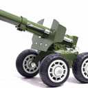 Stainless Steel Mini Cannon Model 24 Inches 13 lbs  A Colossal Firecracker Launcher with Adjustable Angle, Perfect for Celebrations, Outdoor Display, and Collectors Showcase