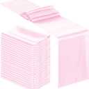 Bencailor 24 Pcs Blush Pink Satin Table Runner Bulk 12 x 108 Inches Long Table Runners Bright Smooth Fabric Tablecloth for Wedding Banquet Birthday Spring Graduation Party Decorations
