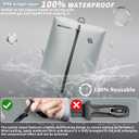 Upgraded Vacuum Bag for Travel, Professional IPX8 Waterproof Reusable Vacuum Compression Bags for Travel Suitcases, Durable Space Saver Bag