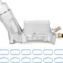 926-959 Oil Cooler Engine Oil Filter Housing Assembly, Full Aluminum Oil Cooler Kit for 3.6L 2012-2016 Jeep Grand Cherokee Wrangler, Dodge Caravan Charger Durango Journey, Chrysler 200 300 Ram 926-876