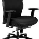 HON Wave Big and Tall Office Chair with Adjustable Arms, 450 lbs Capacity, Ergonomic, Breathable Mesh Desk Chair with Wheels, 360 Swivel, Heavy Duty Tilt Recline, Black