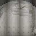 JELLYMONI White Duvet Cover Oversized King Size, 3pcs Washed Microfiber Bedding Set, Soft Breathable Seersucker Duvet Cover Set with Zipper Closure and Corner Ties for All Seasons