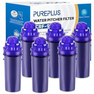 PUREPLUS CRF950Z Pitcher Water Filter Replacement for Pur PPF900Z, PPF951K, PPT700W, CR-1100C, DS-1800Z, CR-6000C, PPT711W, PPT711, PPT710W, PPT111W, PPT111R and All PUR Pitchers and Dispensers, 4PACK