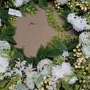 Puleo International 30" Artificial Chrysanthemum and Daisy Floral Spring Door Wreath