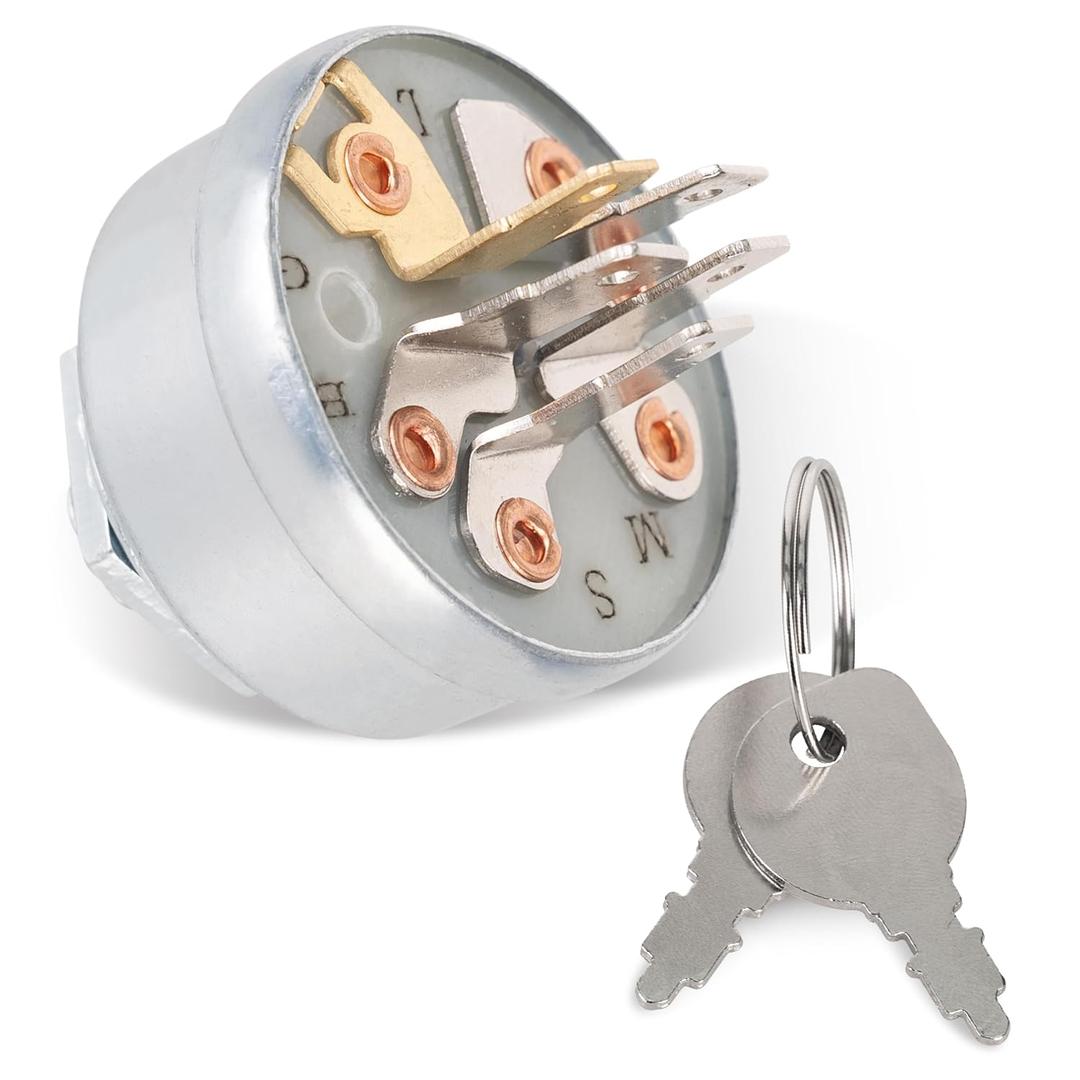 BlueStars 925-0267 STD365402 Ignition Switch 3 Position 5 Terminals - Compatible with MTD Craftsman John Deere Toro Snapper Scag Craftsman Riding Lawn Mowers - Replaces 24688 24695 925-0267A 725-0267 BlueStars 925-0267 STD365402 Ignition Switch 3 Position 5 Terminals - Compatible with MTD Craftsman John Deere Toro Snapper Scag Craftsman Riding Lawn Mowers - Replaces 24688 24695 925-0267A 725-0267