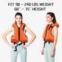 Snorkel Vest for Adults, Inflatable Snorkeling Vest for Men & Women, Portable Swim Jacket & Buoyancy Vest for Snorkeling, Swimming, Kayaking, Boating
