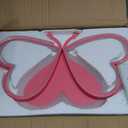 Led Ceiling Light Fixture Modern Kids Room Flush Mount Dimmable with Remote 36w Pink Butterfly Ceiling Lamp for Girl Boy Baby Bedroom Living Room
