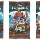 Disney Lorcana Trading Card game 12 Random Game Cards Azurite Sea 3 Pack