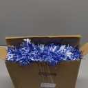 Crowye Christmas Parade Float Decoration Car Parade Decor Include 9 x 2.5 ft Foil Fringe Table Skirt and 6.56 x 0.3 ft Foil Fringe Garland(Blue, Silver,Snowflake)