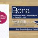 Bona Hardwood Floor Disposable Wet Cleaning Pads - 12 cleaning pads per pack - unscented - Use with Bona Mops - Residue-Free Floor Cleaning Solution for Wood Floors 2 Packs